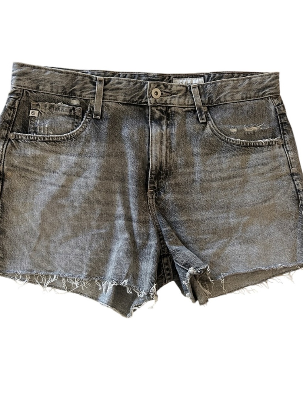Ag Adriano Goldschmied Gray Distressed  Hailey cut off ex-boyfriend Short 31